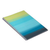 Blaue Aquarellstreifen Notizblock (Rechte Seite)