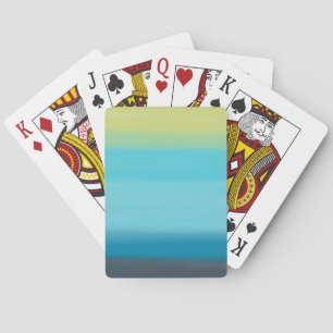 Blaue Aquarellstreifen Spielkarten