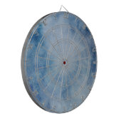 Blaue Aquarelltextur Dartscheibe (Vorderseite Links)
