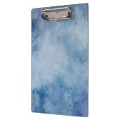 Blaue Aquarelltextur Klemmbrett (Links)