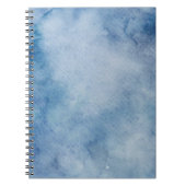 Blaue Aquarelltextur Notizblock (Vorderseite)
