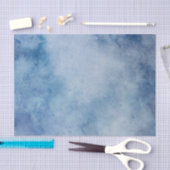 Blaue Aquarelltextur Seidenpapier (Handwerk)