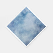 Blaue Aquarelltextur Serviette (Ecke)