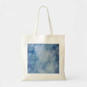 Blaue Aquarelltextur Tragetasche