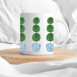 Blaue Aquarellvase voppy Topiary Classic Tasse