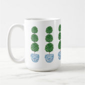 Blaue Aquarellvase voppy Topiary Classic Tasse (Links)