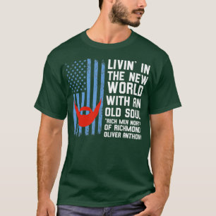 Blaue Arbeiter Oliver Anthony Reiche Männer nördli T-Shirt