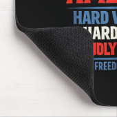 Blaue Arbeiterklasse Amerika Fliegender Bisonrel P Mousepad (Ecke)