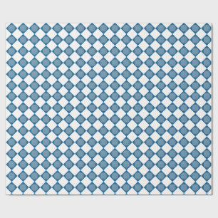 Blaue Argyle-Golf-Muster-Geschenkpapier Geschenkpapier