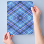 Blaue Argyle-Massen Scrapbook Papier Seiten (Hand)