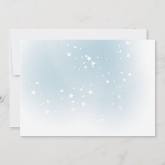 Blaue arktische Tiere in Masken Baby Sprinkle Einl Einladung (Rückseite)