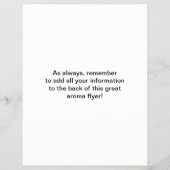 Blaue Aromatherapie Flyer (Hinten)