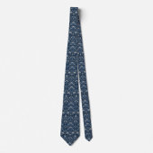 Blaue Art Deco Krawatte (Vorderseite)