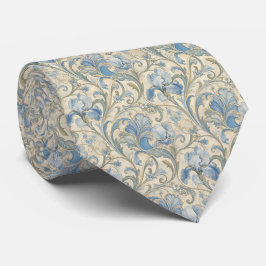 Blaue Art Nouveau Krawatte