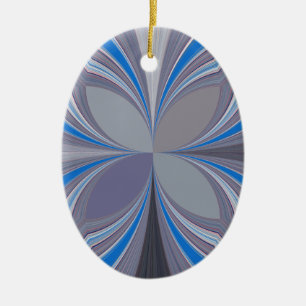 Blaue Aschgraue Punkte-Textur-Kunststoffdruck Keramik Ornament