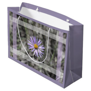 Blaue Aster-Blume Große Geschenktüte