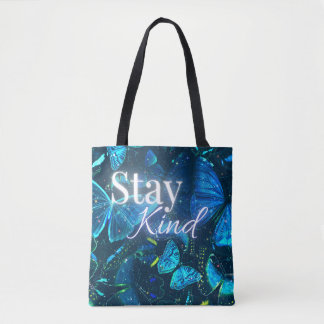 Blaue Ästhetik Kurzes Inspirierendes Zitat Bleib F Tasche