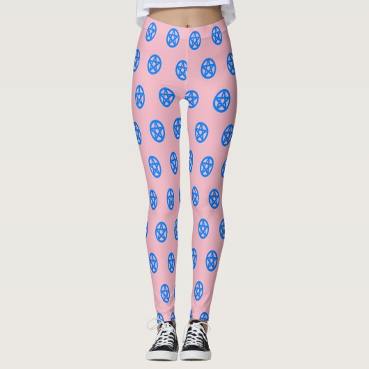 Blaue Atemwege Leggings (Vorderseite)