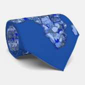 blaue Atlasskizze Krawatte (Gerollt)