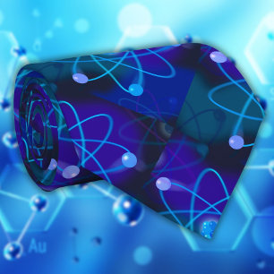 Blaue Atomstrukturwissenschaft Krawatte