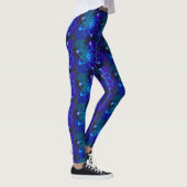 Blaue Atomstrukturwissenschaft Leggings (Rechts)