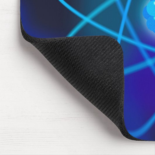 Blaue Atomstrukturwissenschaft Mousepad (Ecke)