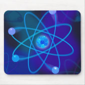 Blaue Atomstrukturwissenschaft Mousepad (Vorne)