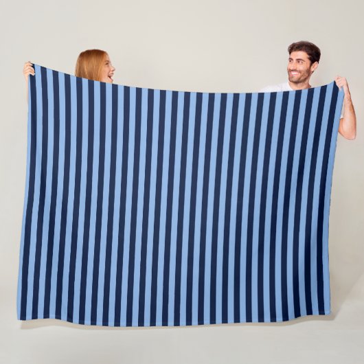 Blaue auf blauen Streifen Fleecedecke (Beispiel)