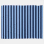 Blaue auf blauen Streifen Fleecedecke (Vorderseite (Horizontal))