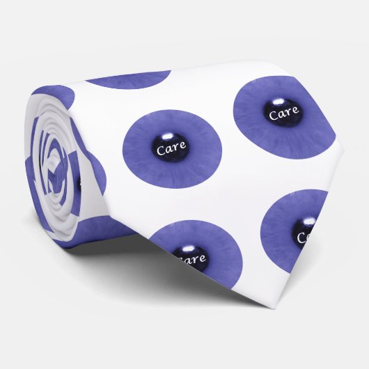 Blaue Augapfel-Entwurfs-"Augen-Sorgfalt-" Krawatte (Gerollt)