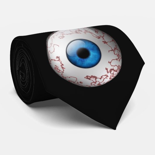 Blaue Augapfel-Krawatte Krawatte (Gerollt)