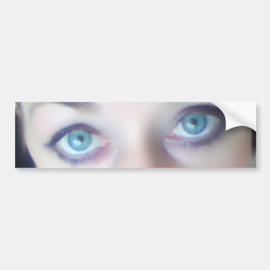 blaue Augen Autoaufkleber (Vorne)