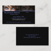 Blaue Augen D1 - Fantasie-Visitenkarten Visitenkarte (Vorne/Hinten)