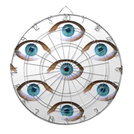 blaue Augen Dartscheibe (vorne)