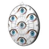 blaue Augen Dartscheibe (Vorderseite rechts)