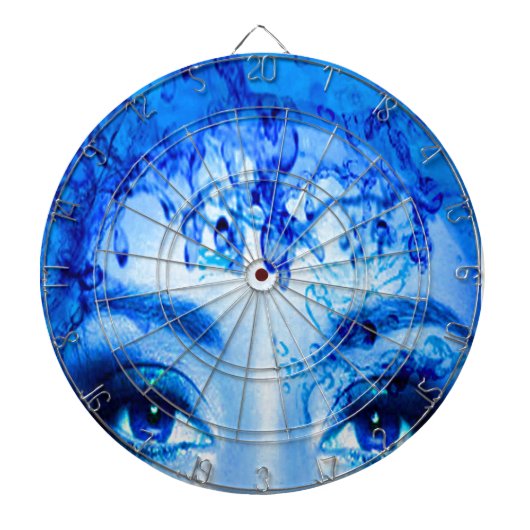 Blaue Augen Dartscheibe (vorne)