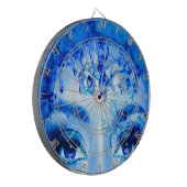 Blaue Augen Dartscheibe (Vorderseite Links)
