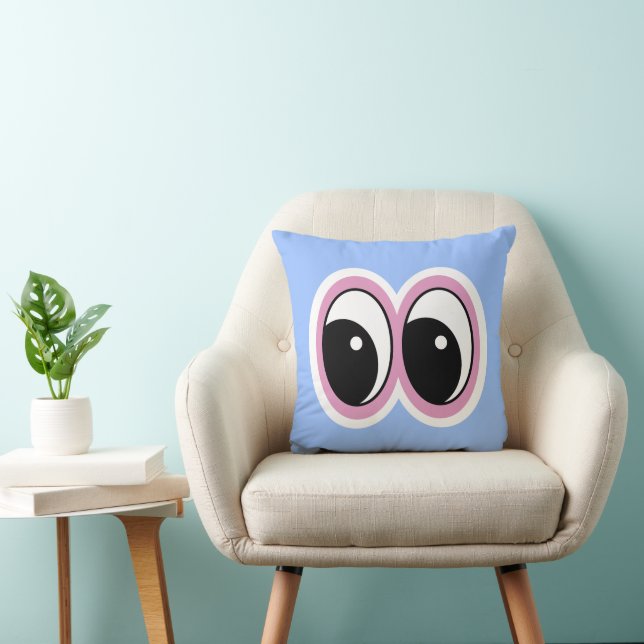 Blaue Augen Design 16x16  Kissen (Stuhl )