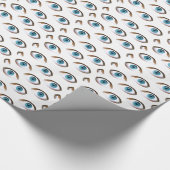 blaue Augen Geschenkpapier (Ecke)