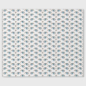 blaue Augen Geschenkpapier (Flach)