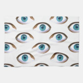 blaue Augen Geschirrtuch (Horizontal)