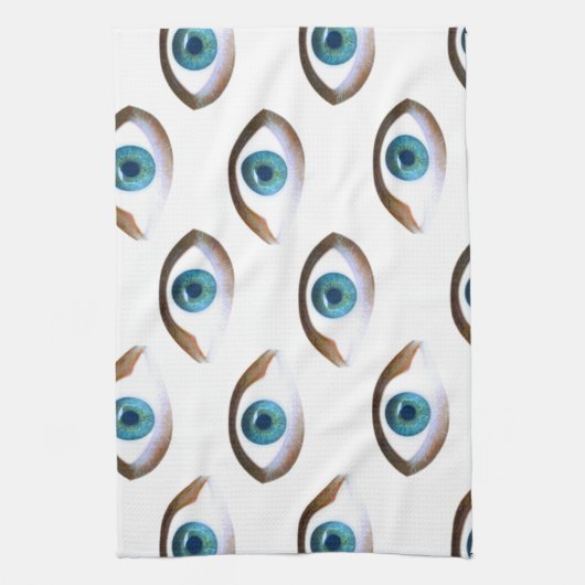 blaue Augen Geschirrtuch (Vertikal)