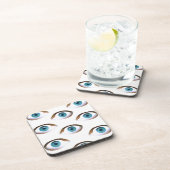 blaue Augen Getränkeuntersetzer (Rechte Seite)