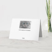 Blaue Augen Grußkarte Karte (Rückseite)