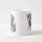 Blaue Augen Jumbo-Tasse (Vorderseite)