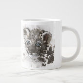 Blaue Augen Jumbo-Tasse (Rechts)