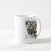Blaue Augen Kaffeetasse (VorderseiteRechts)