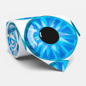 blaue Augen Krawatte (Gerollt)