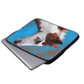 blaue Augen Laptopschutzhülle (Vorne Knopf)