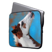 blaue Augen Laptopschutzhülle (Vorderseite Links)